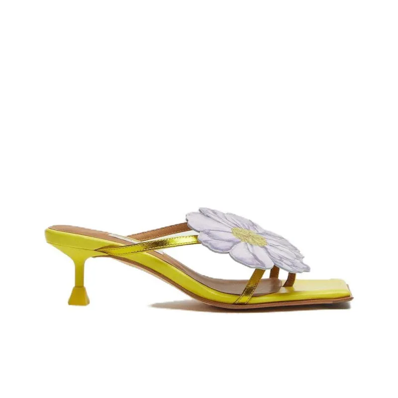 MIISTA Flip Flops 5cm Women's Lime-1