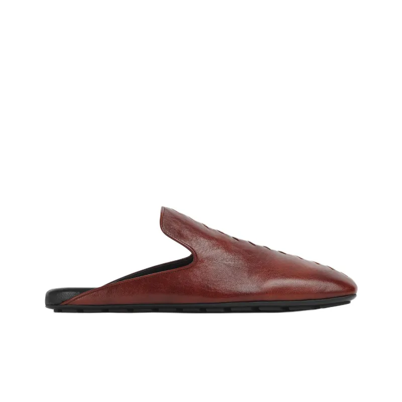 Bottega Veneta Closed Toe Slippers Men's Brown-1