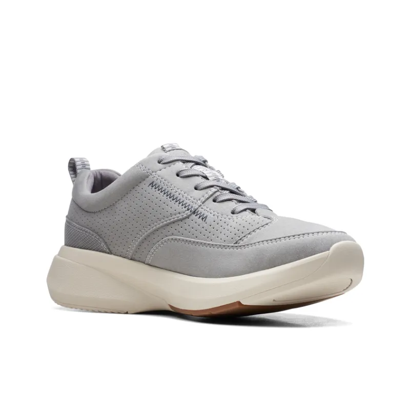 Clarks Slip Resistant Breathable Low Top Sports Casual Shoes Men's Gray-2