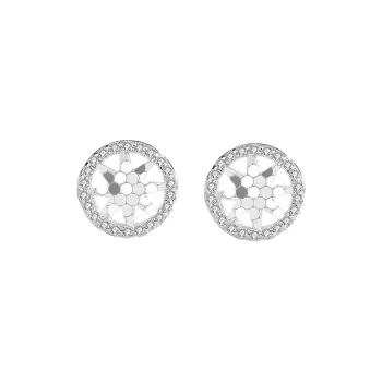 MERCI ERDE 925 Sterling Silver Stud Earrings Unisex