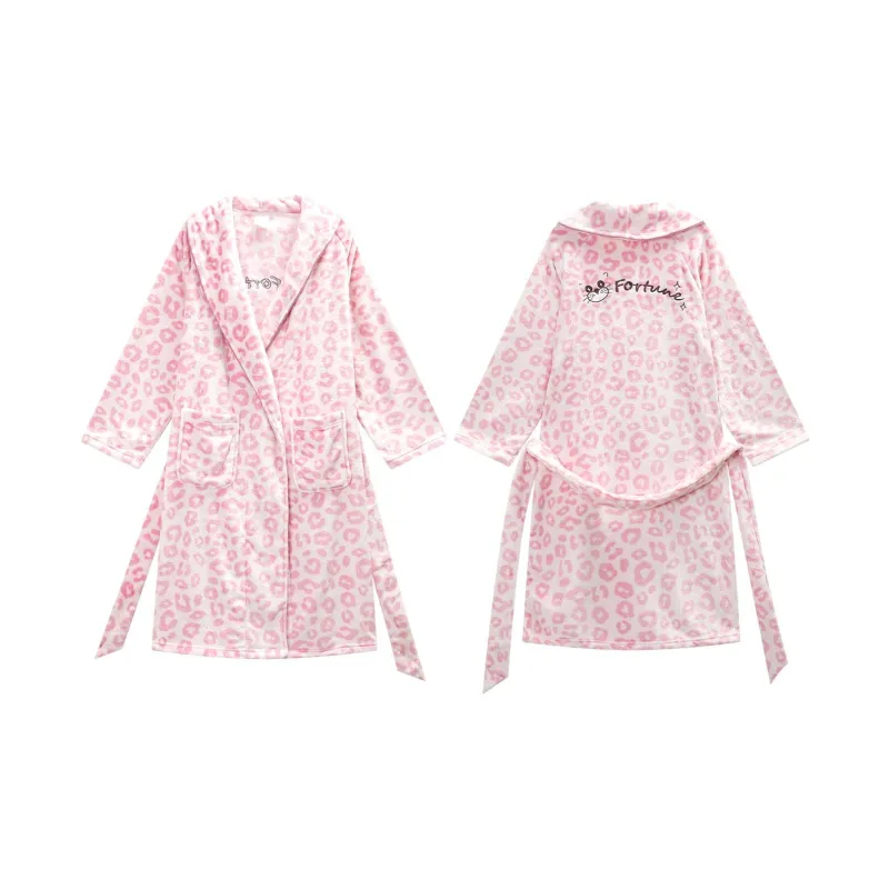 GUKOO Pajama Robe Women's Cherry Blossom Pink-0
