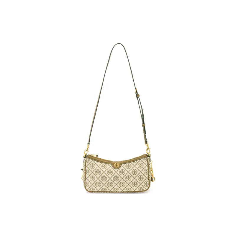 TORY BURCH T Monogram Jacquard Fabric Shoulder Bag, Portable Crossbody Bag Women's-1