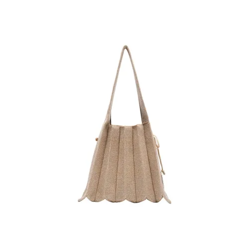 JOSEPH&STACEY Recycled Polyester Shoulder Bag Small Size Women's Champagne