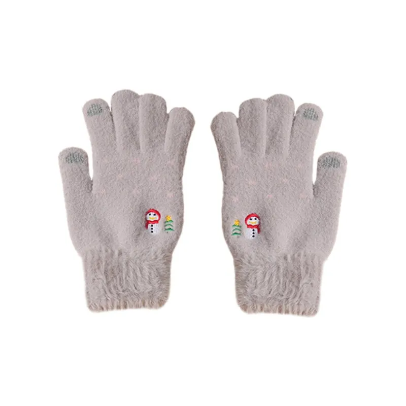 YUZHAOLIN Imitation Mink Fur Knit Gloves Unisex-6