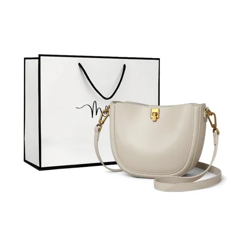 MILLIE'S Synthetic Leather Underarm Shoulder Bag, Crossbody Bag Regular Women's Ecru