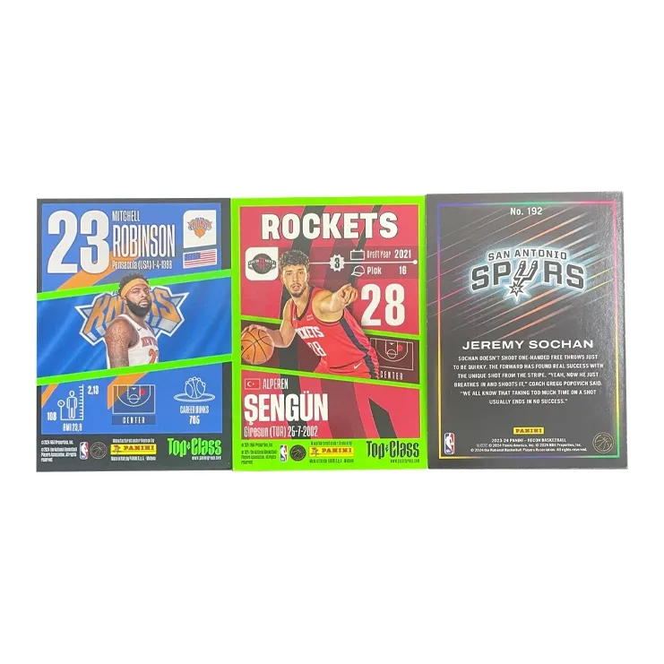 PANINI 2023 24 TC ŞEngün+Robinson+RECON Sohan Tekin Star Card Access Pass Sports Cards 3 Pcs-1