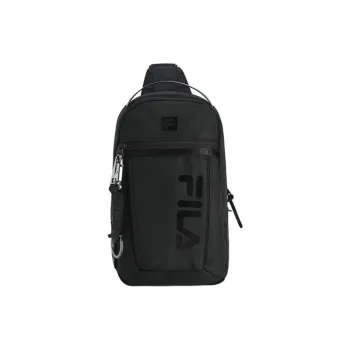 FILA Fitness Series Fabric Portable One Shoulder Crossbody Sling Bag Mini Men's Black