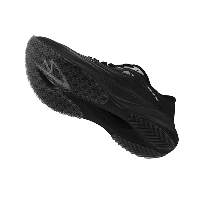 Sonic Cat Cushioning Breathable Thermal Coverage Low Top Full Length Carbon Plate Running Shoes Unisex Warrior Black-4