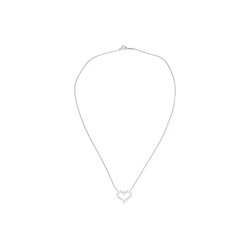 TIFFANY & CO. Platinum Necklaces Women's Silver-2