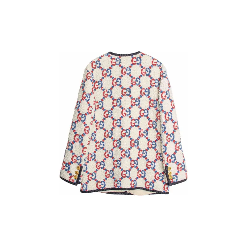 GUCCI 2010s Gg Tweed Jacket-1