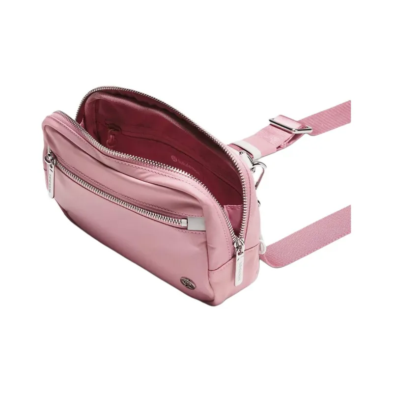 Lululemon Everywhere Nylon Shoulder Bag, Crossbody Bag Regular Unisex Pink-1