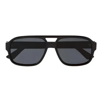 GUCCI Acetate Aviator Sunglasses Men's Black