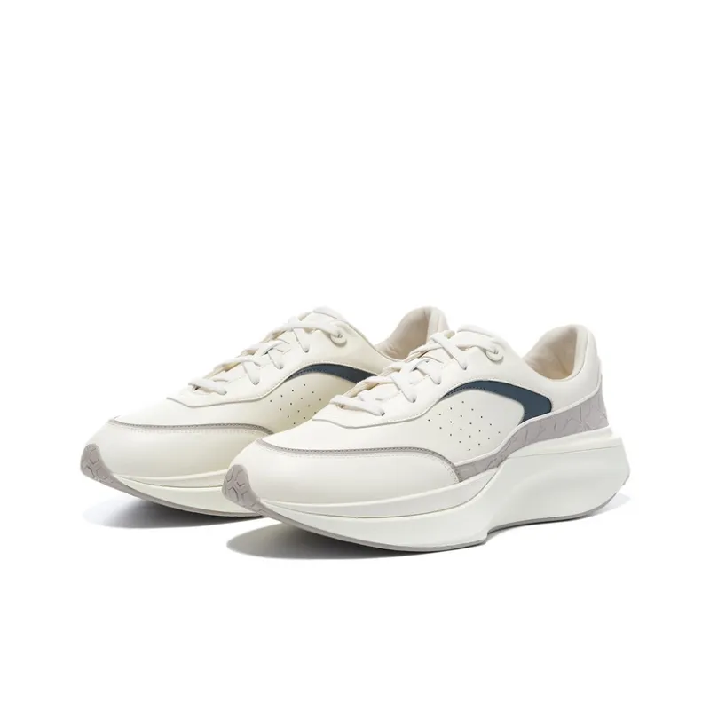 LI NING 1990 Rebound Lightweight Low Top Casual Shoes Men's White Gray-1