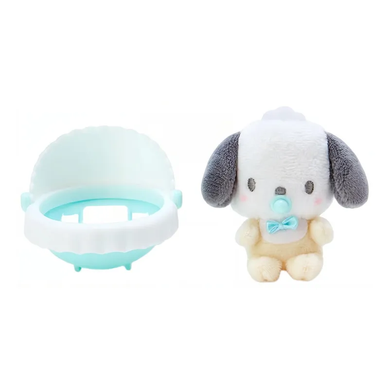 Sanrio Characters Pochacco Bassinet Pacifier Dolls Plush Doll 9cm Height-1