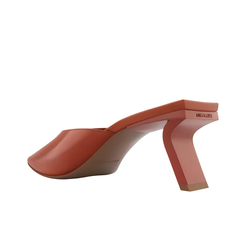 STELLA LUNA Closed Toe Slippers 6.5cm Women's Red-4