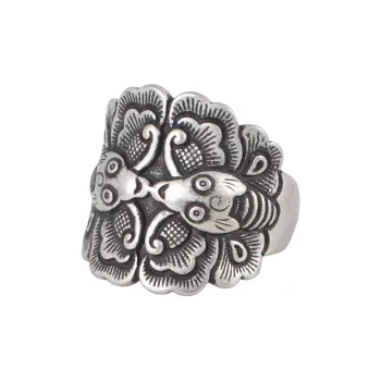 JINLUWANG Sterling Silver 990 Rings Women's