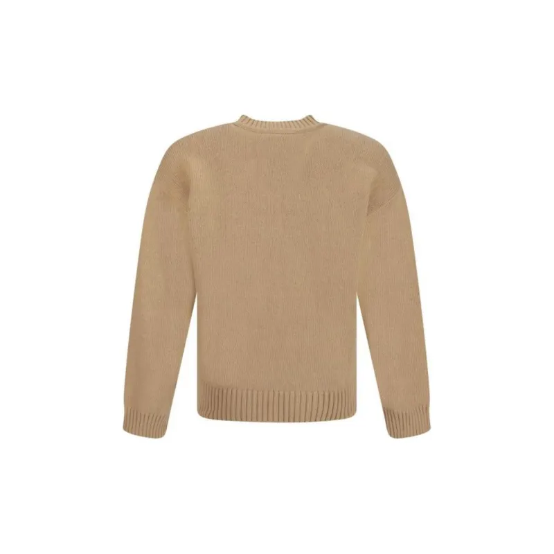 DSQUARED 2 Logo Intarsia Knitted Crewneck Pullover-1