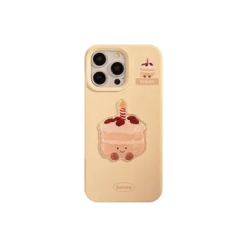 Cuttlefish Grid TPU Material Cute Ins Dessert Cake Niche Phone Case Compatible With Apple 16/15/14/13/12/11