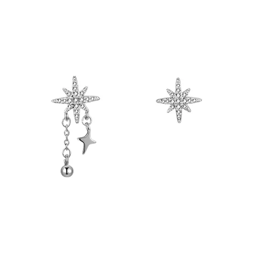 May10th S925 Silver Stud Stud Earrings Women's