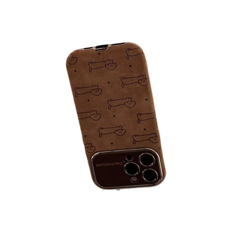 Cuttlefish Grid TPU Material Fun Maltese Flannelette Niche Phone Case Compatible With Apple 16/15/14/13/12/11-7