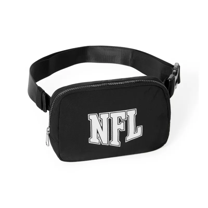 NFL Fabric Crossbody Bag, Fanny Pack, Sling Bag Unisex Black-2