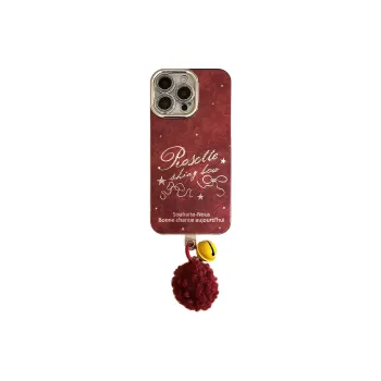 Cuttlefish Grid TPU Material Plush Rope DIY Creative Phone Case Compatible With Apple 15/16/14/13/12/11