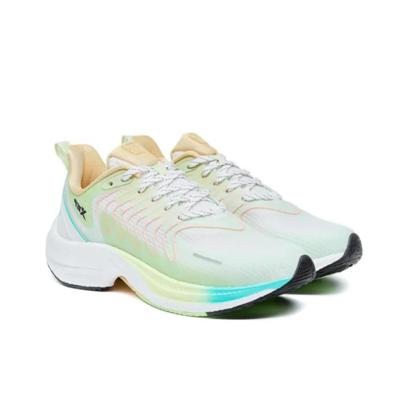 XTEP Speeding 3.0 Anti-Slip And Wear-Resistant Breathable Low-Top Running Shoes Women's Green White-3