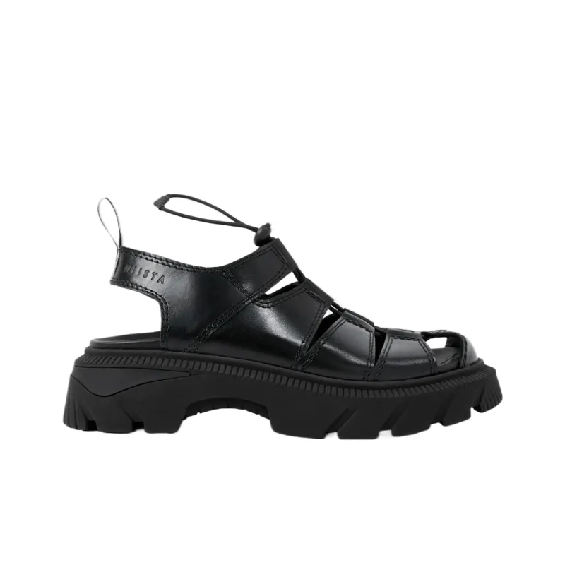 MIISTA Roman Sandals 5cm Women's Black-1