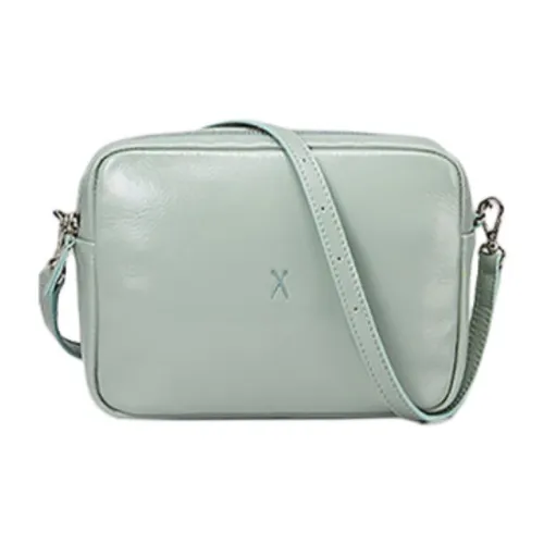 JOSEPH&STACEY Cow Leather Small Square Bag Handbag Shoulder Bag Mini Women's Iceberg Green