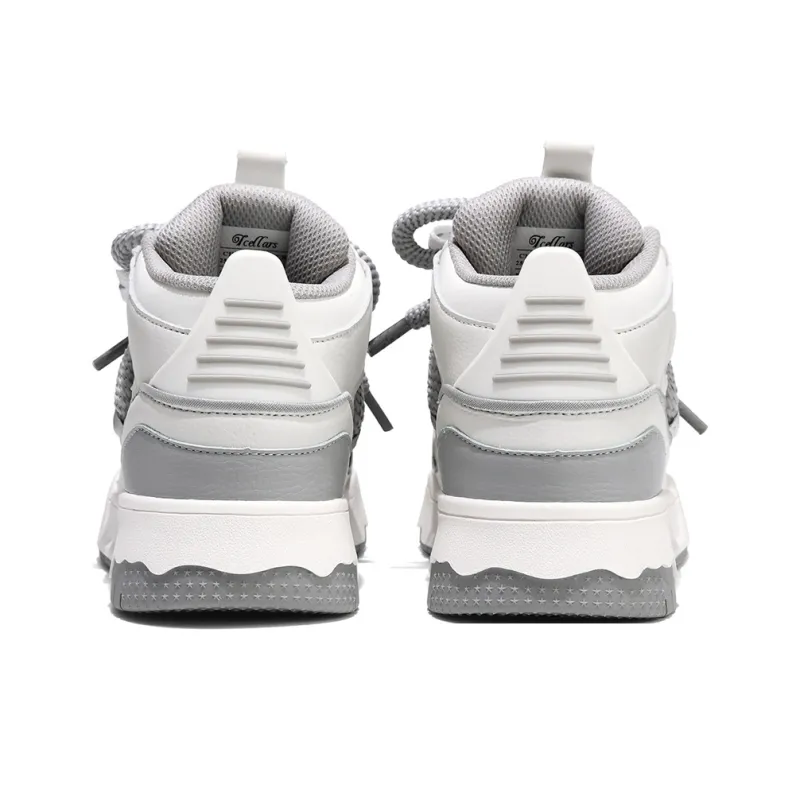 TCELLARS Coverage Cushioning Abrasion Resistant Lightweight Support Mid Top Skateboard Shoes Unisex-3