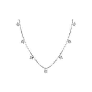 KAILEIFU S925 Silver Necklaces Women's Silver