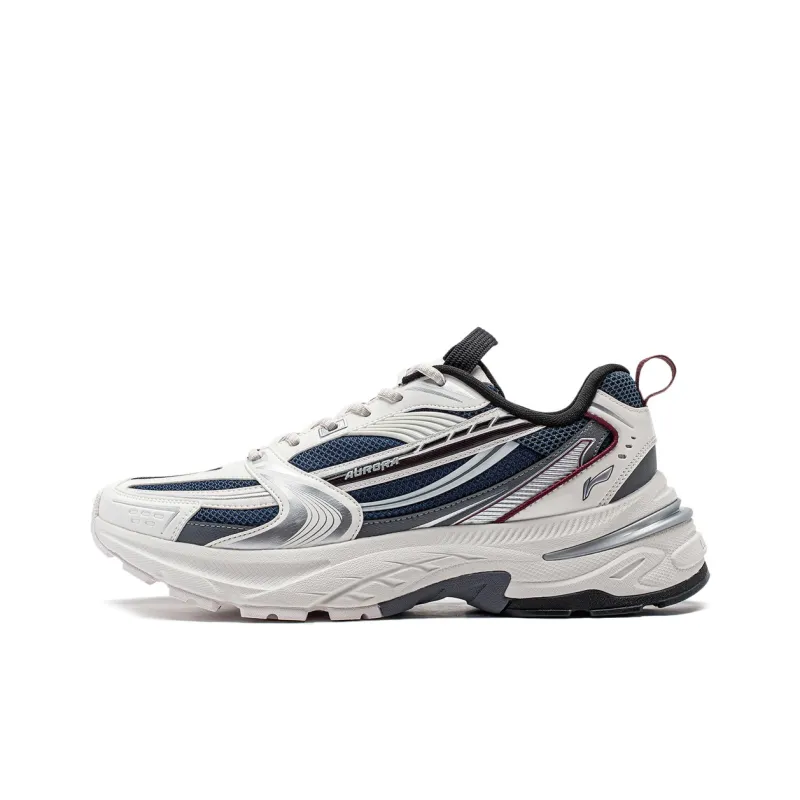 LINING Aurora 2K Casual Shoes Men Low Top Mist White/Deep Simple Blue-0