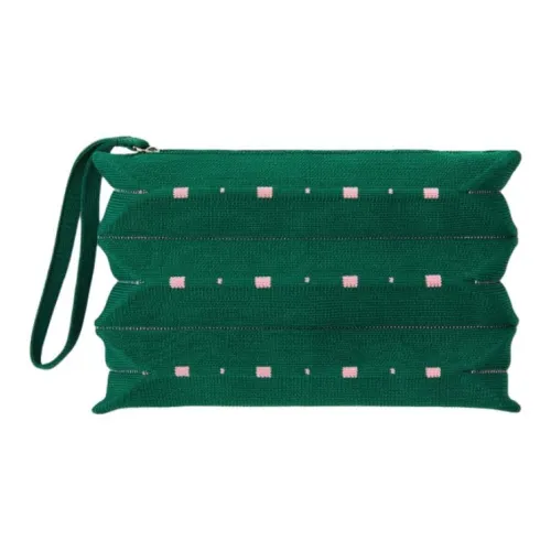 JOSEPH&STACEY Polyester Clutch Small Size Women's Green