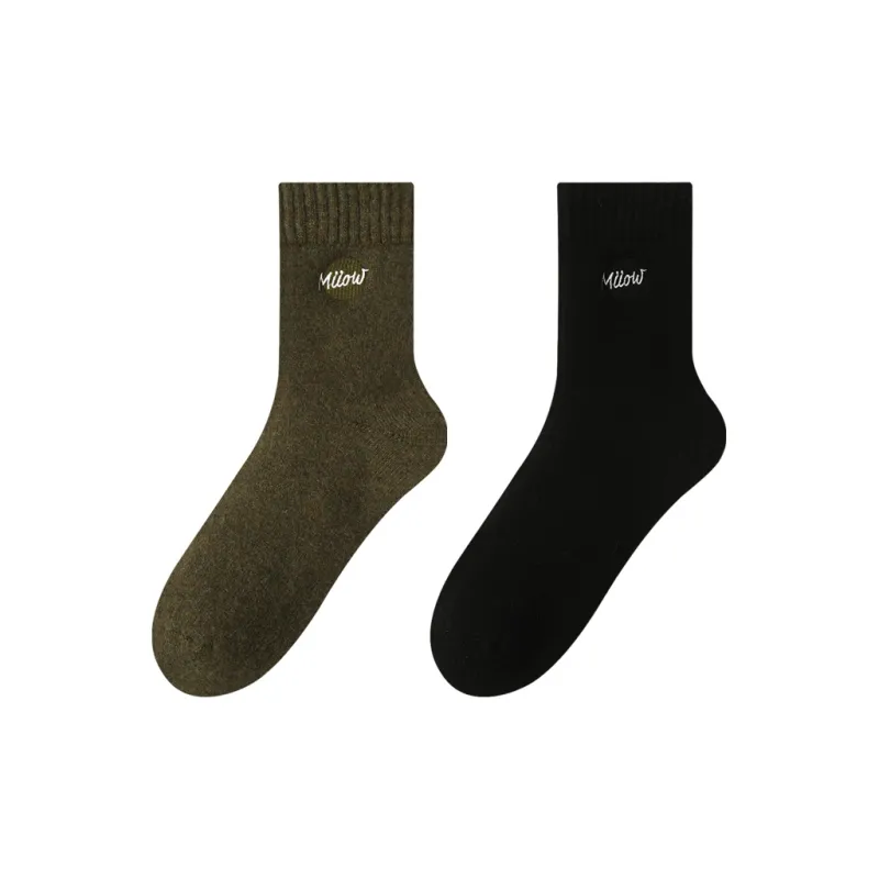 MIIOW Mid Calf Socks Unisex 2 Pack-3