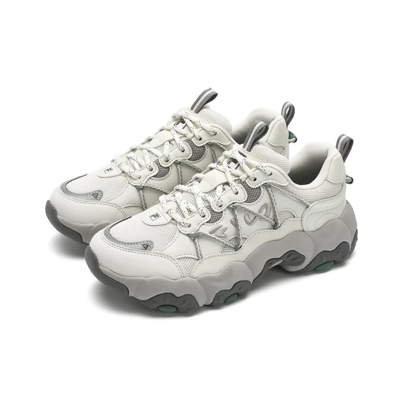 FILA FLUID 6 Cat Paw Shoes Slip Resistant Low Top Casual Shoes Women's Milk White-1