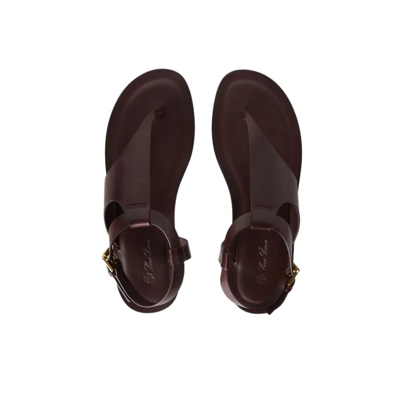 Loro Piana Trani One Strap Sandals Women's Dark Purple-4