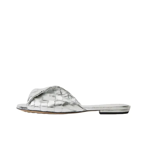 Bottega Veneta Blink Slide Slippers Women's Silver