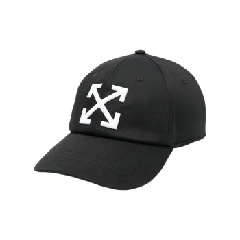 OFF WHITE Arrows Embroidered Curved Peak Baseball Cap