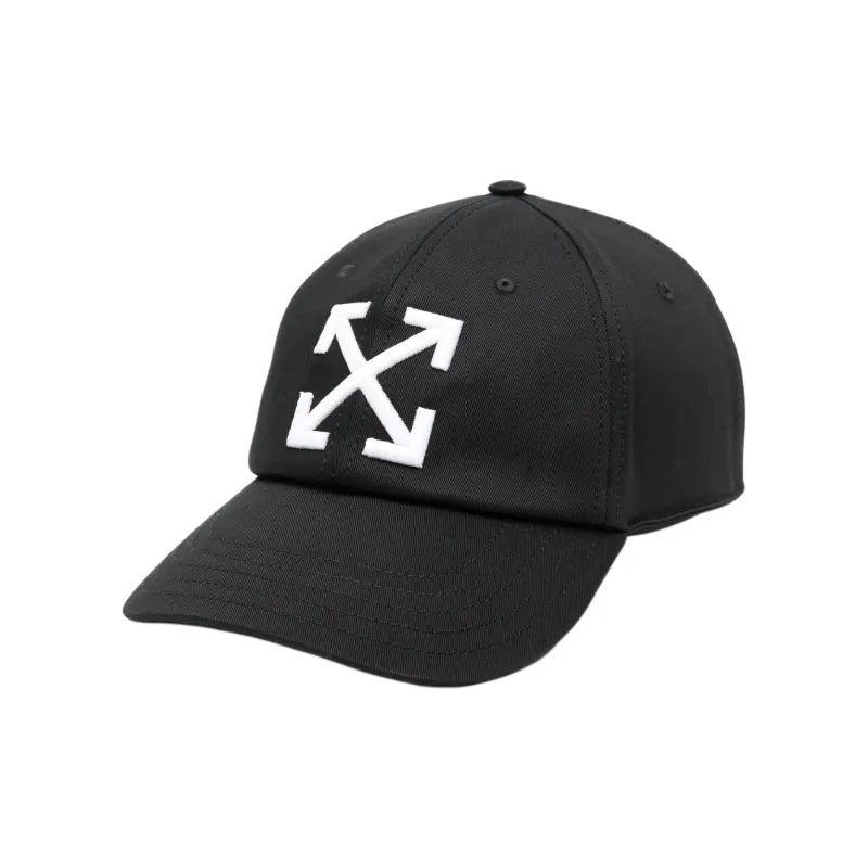OFF WHITE Arrows Embroidered Curved Peak Baseball Cap-0