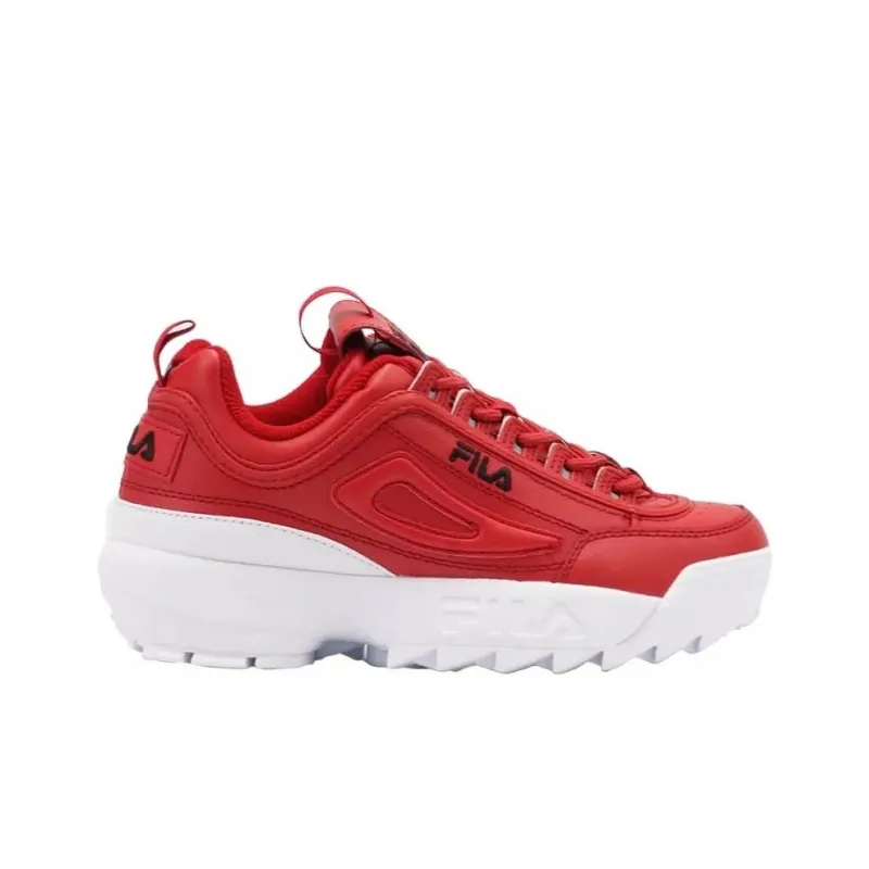 FILA Disruptor 2 Wear-Resistant Slip-Resistant Low-Top Casual Shoes Women's Red-1