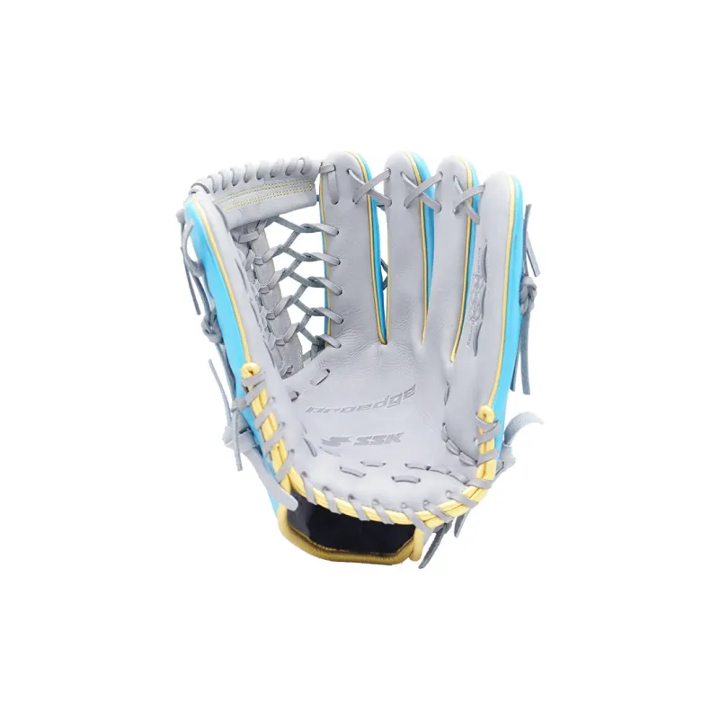 SSK Baseball Gloves Catcher's Glove Top Grain Cow Leather Unisex Smoke Blue-10