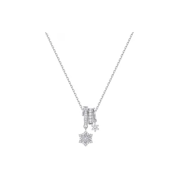 Heart Grass S925 Silver Necklaces Women's