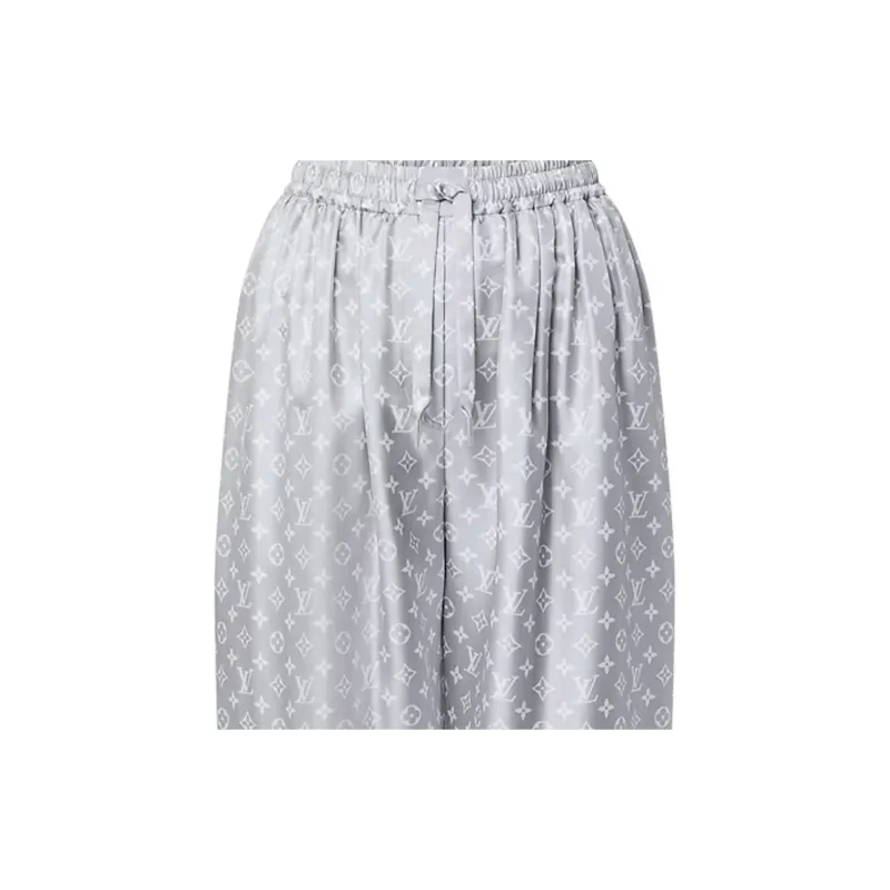 LOUIS VUITTON Monogram Foulard Baggy Pajama Pants-4