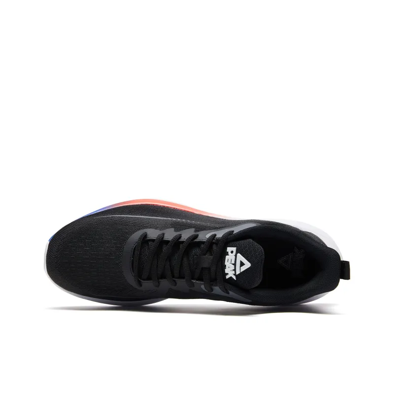 PEAK Cushioning Wear Resistant Breathable Coverage Lightweight Rebound Low Top Running Shoes Men's White Green Orange-3