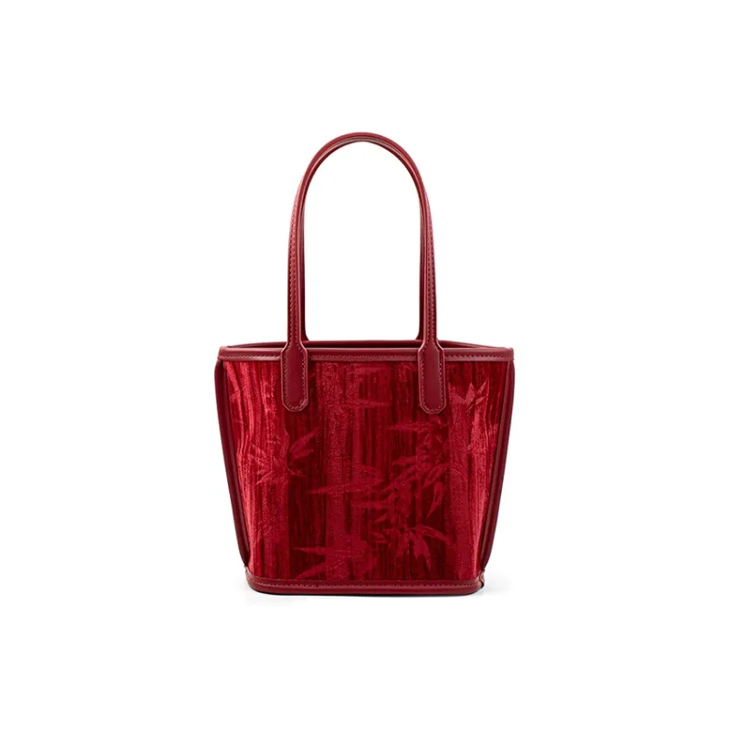 Vigno Synthetic Leather Woolen Handbag Combo Bag Regular Women's Red-23