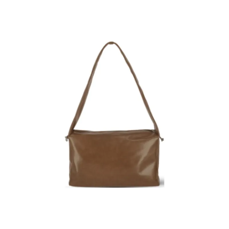 ALICE MARTHA Leather Shoulder Bag Women's Brown-2