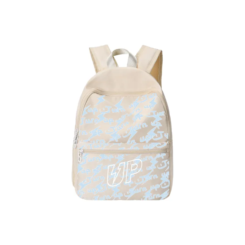 TURN UP Polyester Backpack Small Size Unisex Green-15