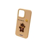 Cheese White, Blue Heart White Bear Sticker
