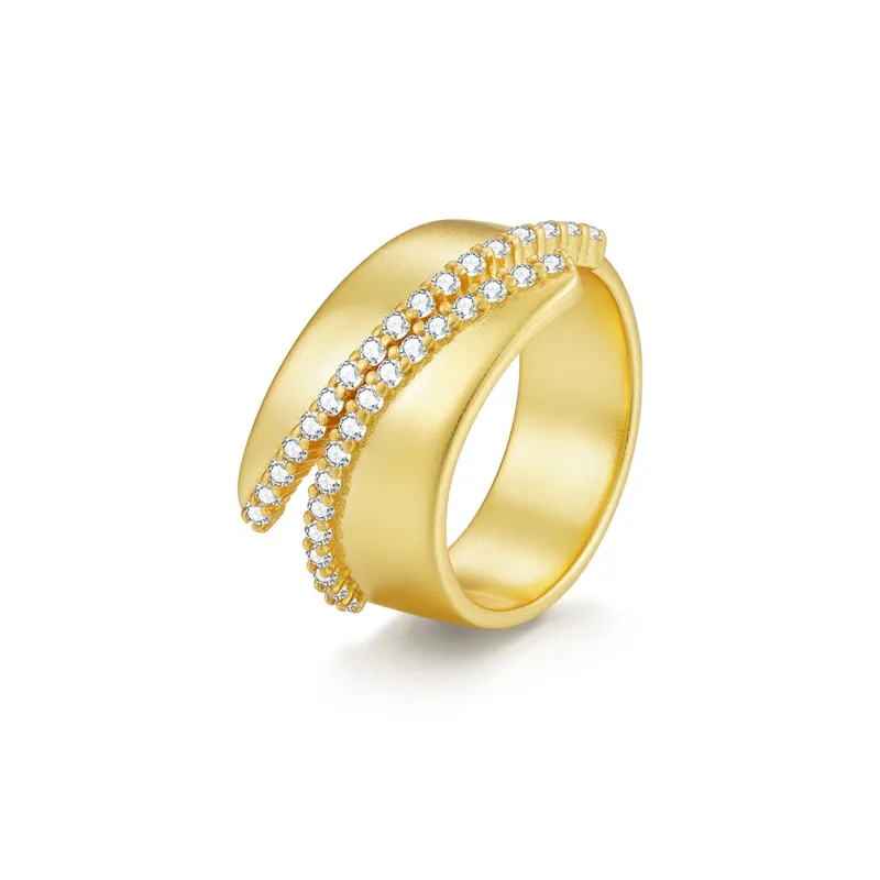 MITHAOL KUSC S925 Silver With 18K Gold Plating Rings Women's-0