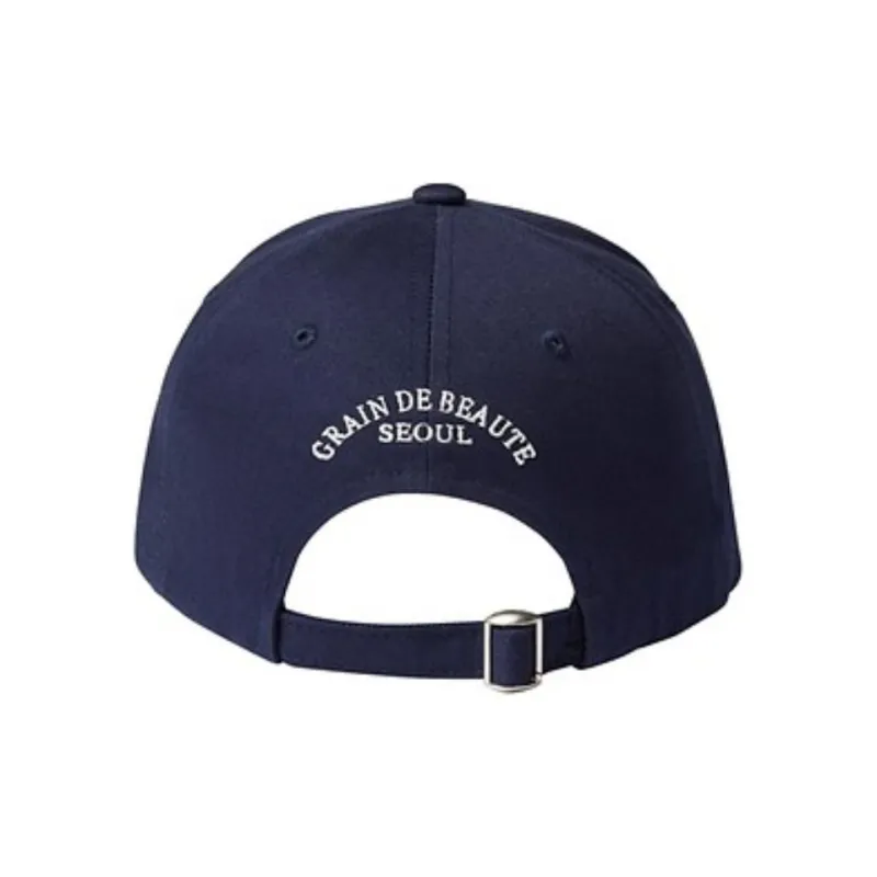 GRAIN DE BEAUTE Cotton Baseball Caps Men's Blue-3